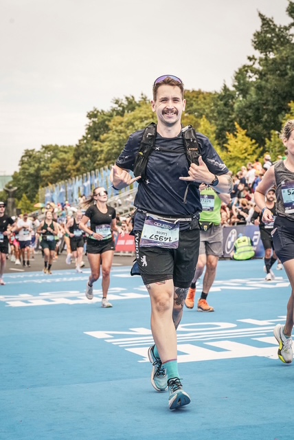 Lucas beim Berlin Marathon