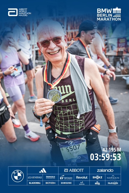 Michael beim Berlin Marathon