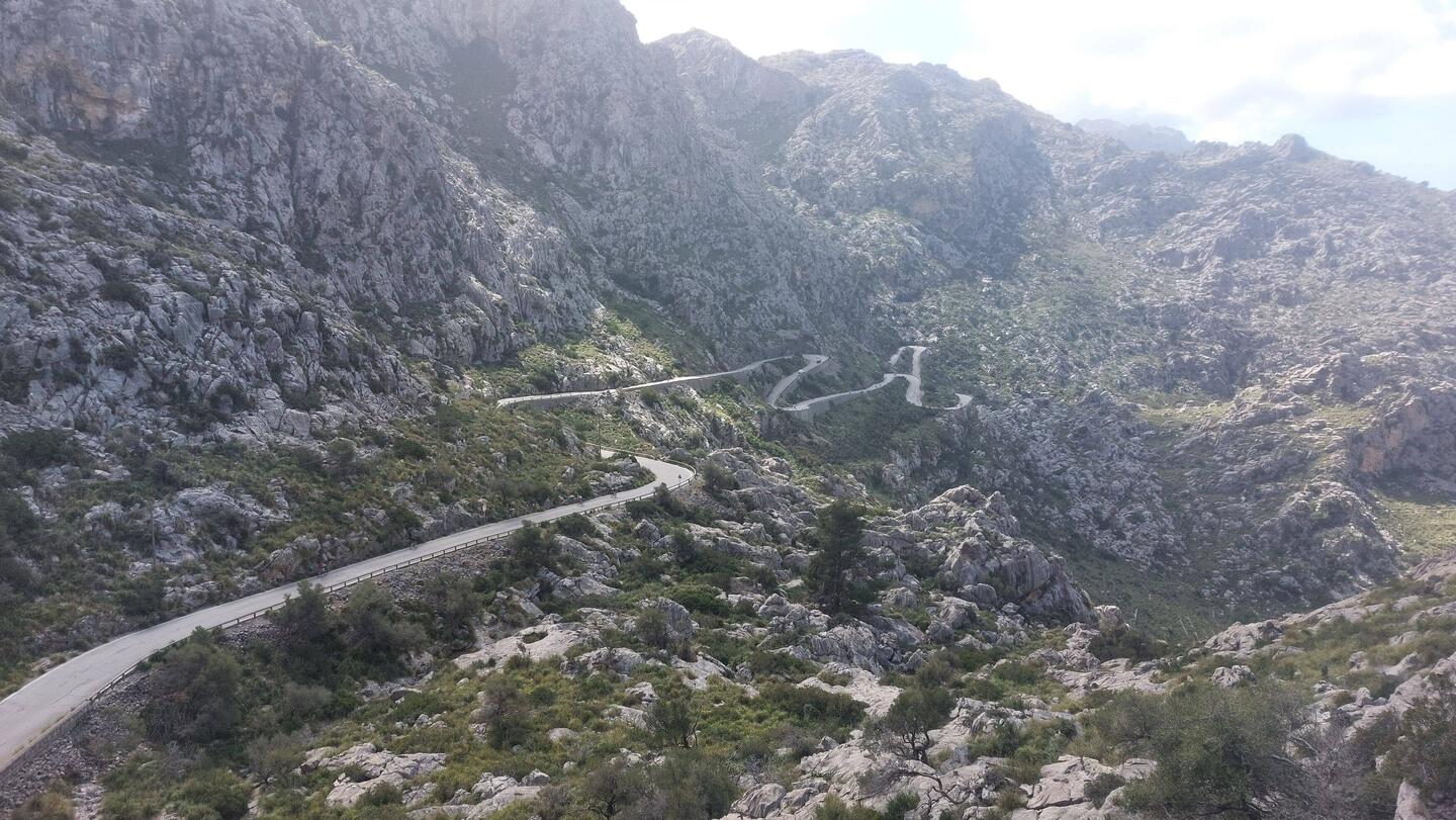 Ausblick auf die Sa Calobra Abfahrt